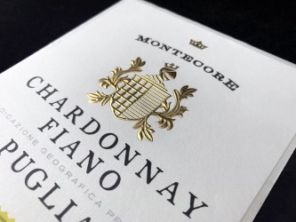 Montecore - self adhesive label