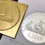 Combination hot foil and emboss